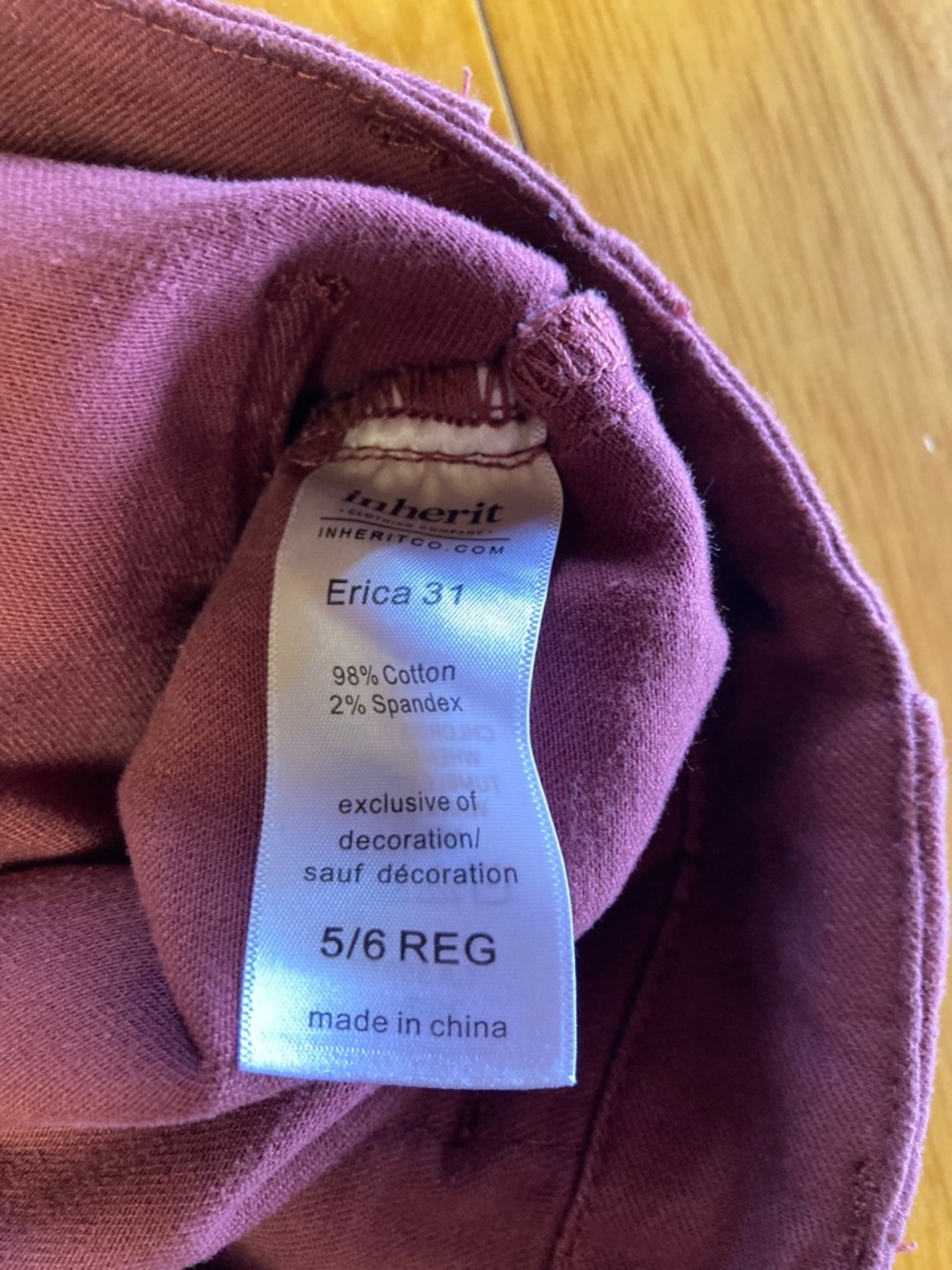 Inherit Erica Cotton Twill Skirt GUC 31” 5/6 Small Midi Womens Girls Modest READ - Picture 4 of 9